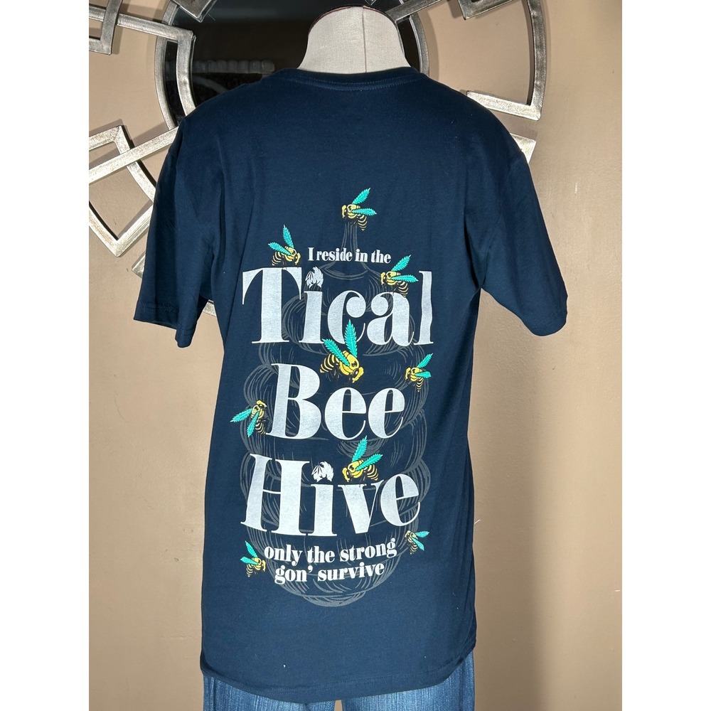 TICAL Exclusive Edition‎ Bee Hive Graphic Shirt Men's S Black Method Man Wu-Tang
